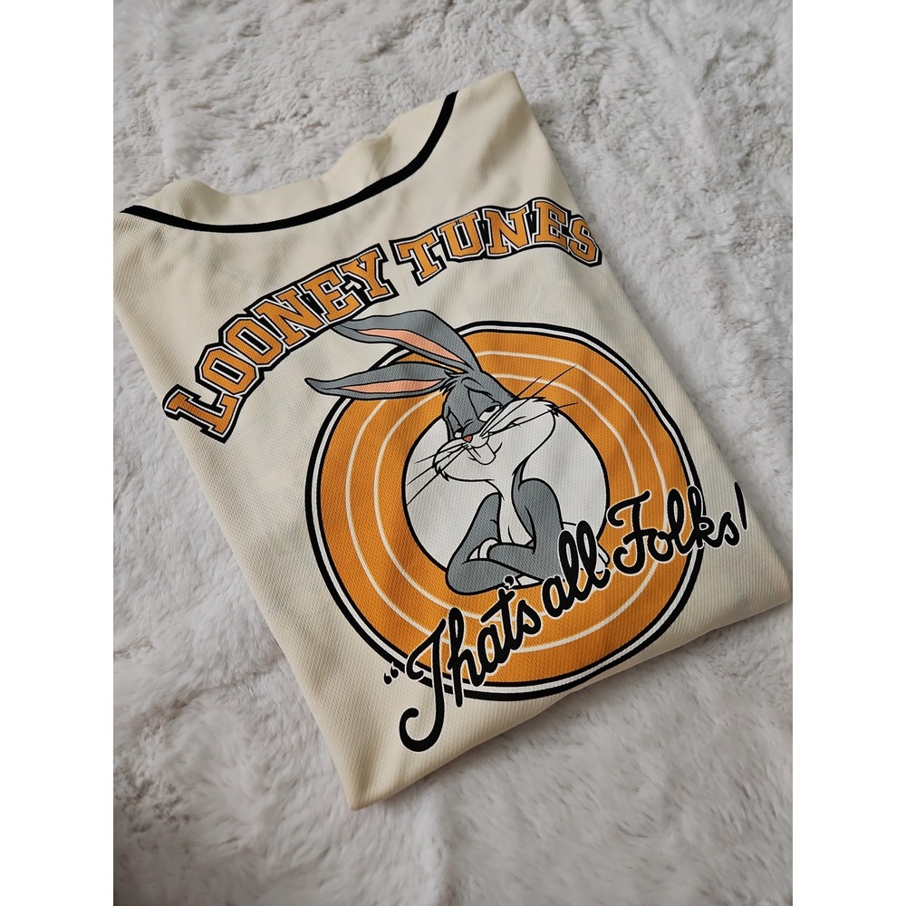 Vintage 90s Looney Tunes Baseball Jersey ∙ Blokecore Streetwear Medium